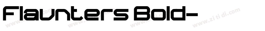Flaunters Bold字体转换